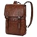 VBG VBIGER Mens PU Leather Backpack Vintage Laptop Backpack School Bookbag