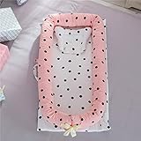 Ukeler Baby Lounger/Bed Bassinet/Portable Cribs- 100% Cotton Cosleeping Baby Bed - Breathable &amp; Hypoallergenic Sleep Nest