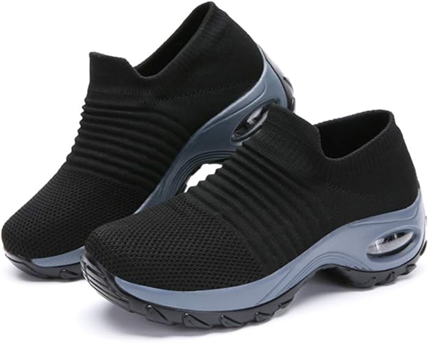 Amazon Com Joyring Women Slip On Breathe Mesh Walking Shoes