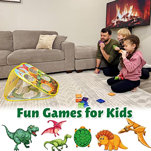 RaboSky Bean Bag Toss Games for Toddlers 135 Birthday Party, Dinosaur