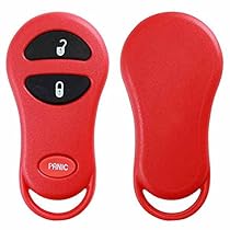 KeylessOption Just the Case Keyless Entry Remote Control Car Key Fob Shell Replacement for GQ43VT13T, GQ43VT17T, GQ43VT9T - Red