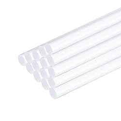 MECCANIXITY 15pcs Acrylic Round Rods 3/16" x