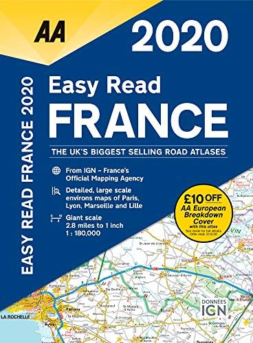 Easy Read France 2020 Flexibound (AA Road Atlas France)