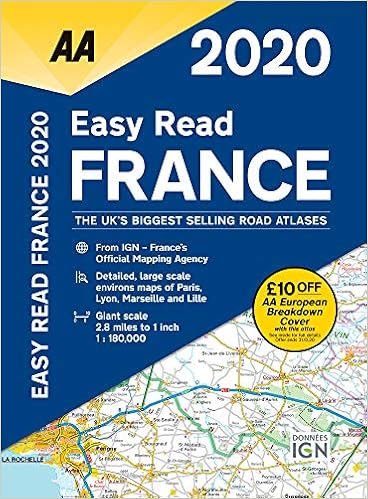 Easy Read France 2020 Flexibound Aa Road Atlas France Amazon Co Uk Aa Publishing 9780749581398 Books