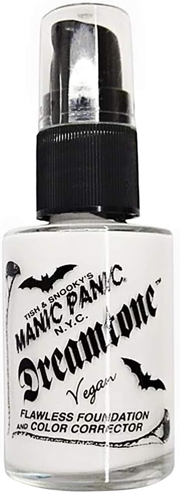 Manic Panic Dreamtone Flawless Foundation White Goth Face Makeup 1oz