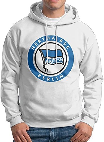 Jyurby67rgk Man Hertha BSC Logo Customized Retro 100% Cotton Hoodie