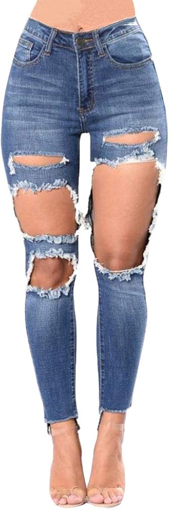 Jean a trou bleu Clearance