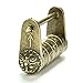 Ioffersuper Chinese Vintage Antique old style password Brass Carved Word padlock lock/key JX