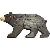 Lipco Cabin Decor Black Bear Cribbage Board, Wood