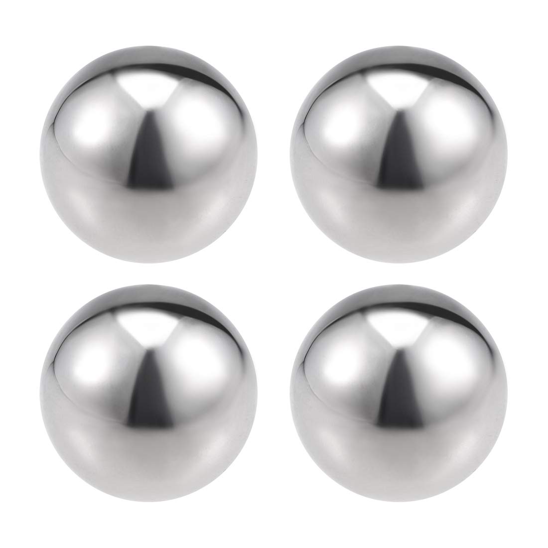 sourcing map 25mm(0.98") Dia 304 Stainless Steel Hollow Ball for Home Garden Decoration 4pcs
