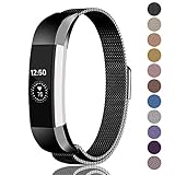 Fundro Compatible Fitbit Alta HR Alta Band, Milanese Stainless Steel Metal Replacement Band Magnetic Lock Fitbit Alta HR Alta, Women Men Small Large