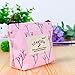 Calico Fabric Portable Purse Pouch Bag,Zipper Enclosure and Durable Exterior,a Lightweight Universal Carrying case for Lipstick Coins Cash Credit Card Headset USB Charger Cable Keys (Pink)