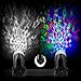 Gemtune Christmas Light Projector LED Patio Lawn light with Flame Pattern, Indoor and Outdoor Waterproof Spotlight Water Wave Night Light for Xmas Birthday Thanksgiving Day Party Holiday Decoration