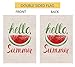 Summer Watermelon Small Garden Flag Vertical Double Sided Burlap Yard Outdoor Decor 12.5 x 18 Inch