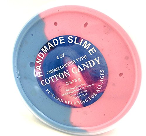 Handmade Slime Cream Cheese type cotton candy scented 8 oz container