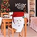 Christmas Chair Covers Slipcovers for Dinning Room, Set of 2 Mr & Mrs Santa Claus Hat Christmas Chair Back Covers for Xmas Decorations Home Kitchen Decor