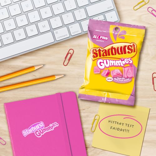STARBURST ALL PINK GUMMIES, 5 OZ BAG