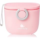 Termichy Baby Formula Dispenser, Portable Milk Powder Dispenser Container with Carry Handle and Scoop for Travel Outdoor Acti