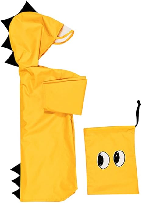 Amazon Co Jp 子供用 レインウエア レインコート キッズ カッパ 雨具 防水 防風 可愛い 恐竜柄 ロング 男の子 女の子 小学生 レインポンチョ 雨合羽 新学期 通学 入園 アウトドア 梅雨対策 収納ポーチ付き 3サイズから選べる ホーム キッチン
