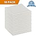 FIBEROMANCE Ultra Soft Microfiber Cleaning Cloth White 12 x 12 for Kitchen House Household Cleaning Lint Free Micro Fiber Dust Cloths to Clean Car Interior Easily Remove Dust Oil Smudges (18 Pack)