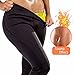 Fittoo Neoprene Sauna Sweat Workout Weight Loss Hot Slimming Suit Thermo Pants-Get Better Results From Exercise for Weight Loss Black(L)