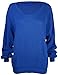 ZJ Clothes Women's Plus Size Long Sleeves Baggy Style Oversize Sweater Jumper