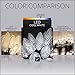 C9 LED Faceted Cool White Prelamped Light Set, Green Wire - 25 C9 Cool White LED Christmas Lights, 8