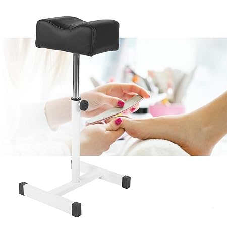 Pediküre Hocker Stuhl mit Fußstütze, Beinauflage Fußstütze Fußpflege Beinauflage Beinstütze mit Rollen für professionelle Kos