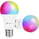 Smart WiFi LED Light Bulb Dimmable 9W 1000Lm, slitinto E26 Multicolor Light Bulb Compatible with Alexa, Echo, Google Home(No 