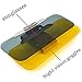 ZJchao 2 in 1 Car Sun Visor Glasses and Night Vision Goggles Extender for Day & Night Driving