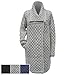 100% Irish Merino Wool Single Button Ladies Plated Coat by Westend Knitwear