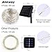 Ankway Solar String Lights White 200 LED 3-Strand Copper Wire Fairy Lights 8 Modes 72 ft Solar Powered String Lights Waterproof IP65 LED Twinkle Lights Outdoor Patio Garden Indoor Bedroom Party
