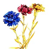 UniteStone Gifts For Mom in Artificial Flowers 24K Gold Foil 3 Pack & 3 Colors Carnation Flowers for Mothers' Day Anniversary and Birthday Gifts
