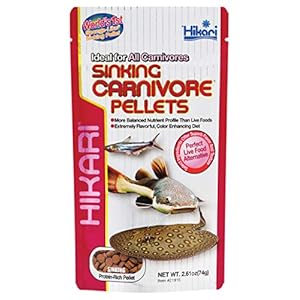 Hikari Pellets de carnívoros hundidos para Mascotas, 2.5 onzas