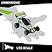 Force1 Fast Remote Control Car - Rebel 1/32 Scale RC Buggy with Ramp and Cones for All Terrain RC Cars Rechargeable Stunt RC Cars for Kids and Adults
