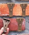 Brick Clip Hooks, Fits Brick 2-1/8" to 2-1/2" in Height (4-Pack)