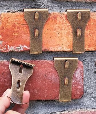 Brick Clip Hooks, Fits Brick 2-1/8" to 2-1/2" in Height (4-Pack)