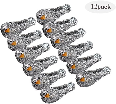 12pcs 1.2x3cm Foam Birds Decorative Birds Festival Gift Diy Crafts (Silver)