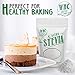 WHC All Natural Stevia Powder (225 Grams / 1523 Servings) | Highly Concentrated Pure Extract | No Fillers, Additives or Artificial Ingredients | Zero-Calorie Sweetener | Best Sugar Substitute