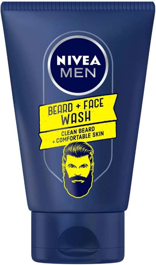 nivea men deep cleansing beard & face wash