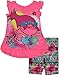 Trolls Little Girls Toddler Coral & Multi Color Two-Piece Short Set