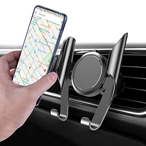 Car Phone Mount, SEVENKA Cell Phone Car Holder, Handsfree Cellphone Air Vent Car Mount Compatible for iPhone Xs Max/Xs/Xr/X/8/7/6 Plus, Samsung Galaxy S10/S10+/9/S8, Google, LG etc.