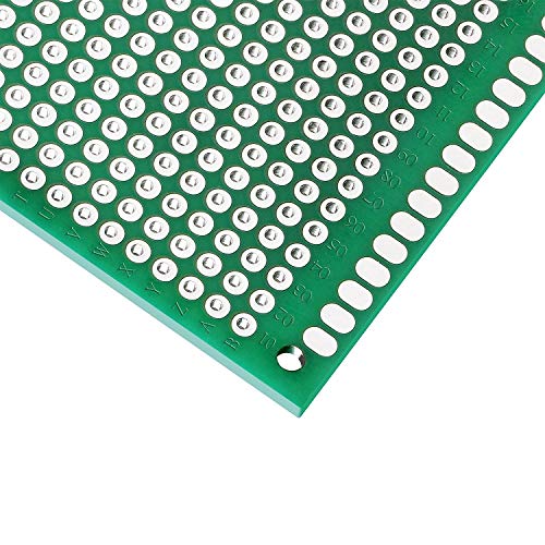 LampVPath (Pack of 2) PCB Prototype Board, Double Sided PCB Proto Board for DIY Solder Breadboard, 9cm X 15cm(3.543" X 5.906") Universal Printed Circuit Board