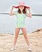 RuffleButts Little Girls Rash Guard 2-Piece Swimsuit Set - Pineapple Print Bikini UPF 50+ Sun Protection - 4T