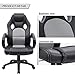 Furmax High Back Office Gaming Chair Computer Desk Chair,Ergonomic Adjustable Racing Chair,Task Swivel Executive Chair with Lumbar Support (Gray)