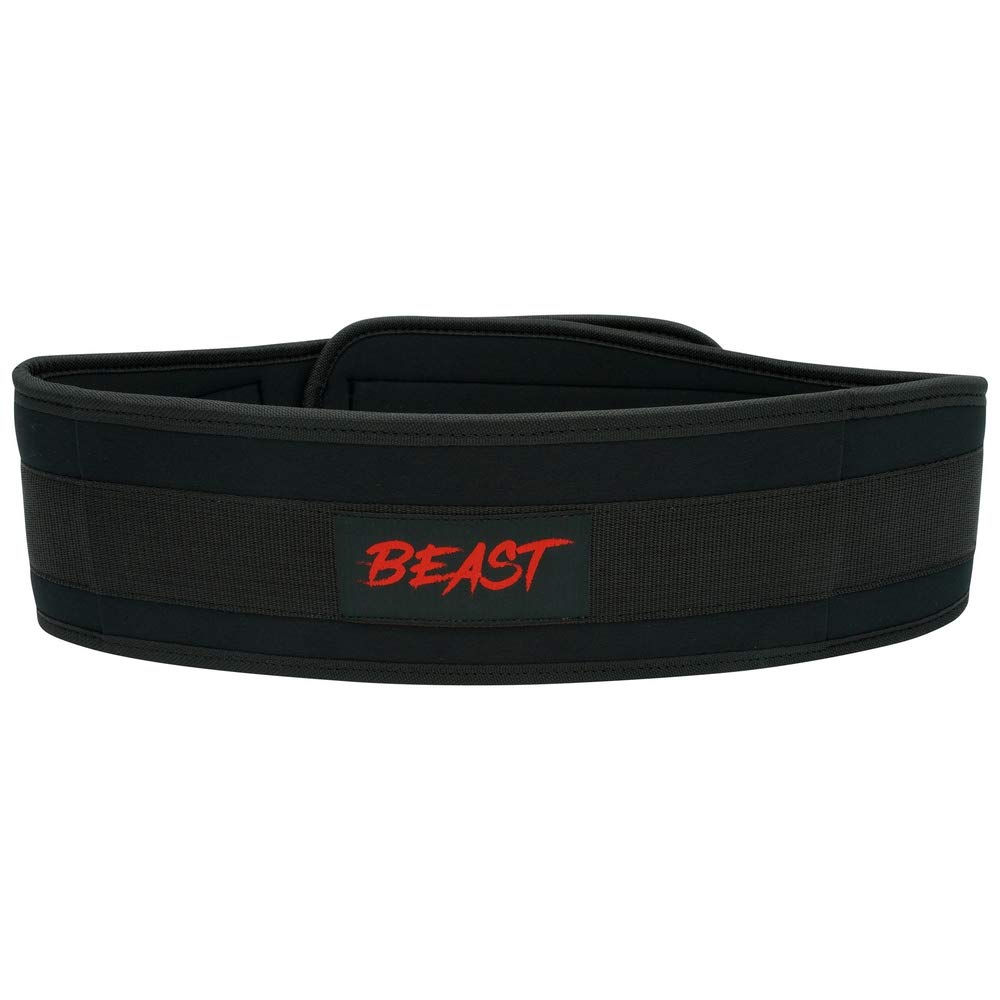 Alpha Designs Beast Weight Lifting Belt - Padded Back Support Gym Belt for Deadlifting, Weightlifting and Powerlifting - L