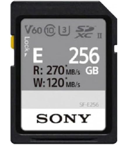 Amazon.com: Sony M series SDXC UHS-II Card 256GB, V60, CL10