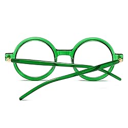 Gleyemor Retro Round Blue Light Glasses for Men