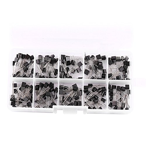 200pcs 10 Values Silicon Transistors Assortment BC337, BC327, 2N2222, 2N2907, 2N3904, 2N3906 - Thumbnail 5