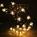 MUMENG String Lights Warm White 20 LEDs Lovely Cat Decoration Lighting Battery Power Fairy Light Easy Installment for Indoor Outdoor Wedding Festoon Party
